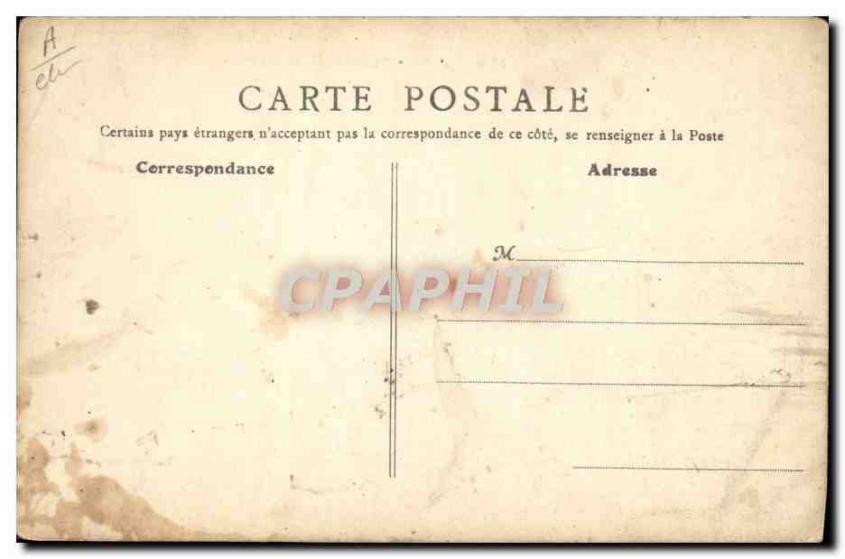 CPA Automobile Saint Martin en Campagne Tournant de la route  — Verso