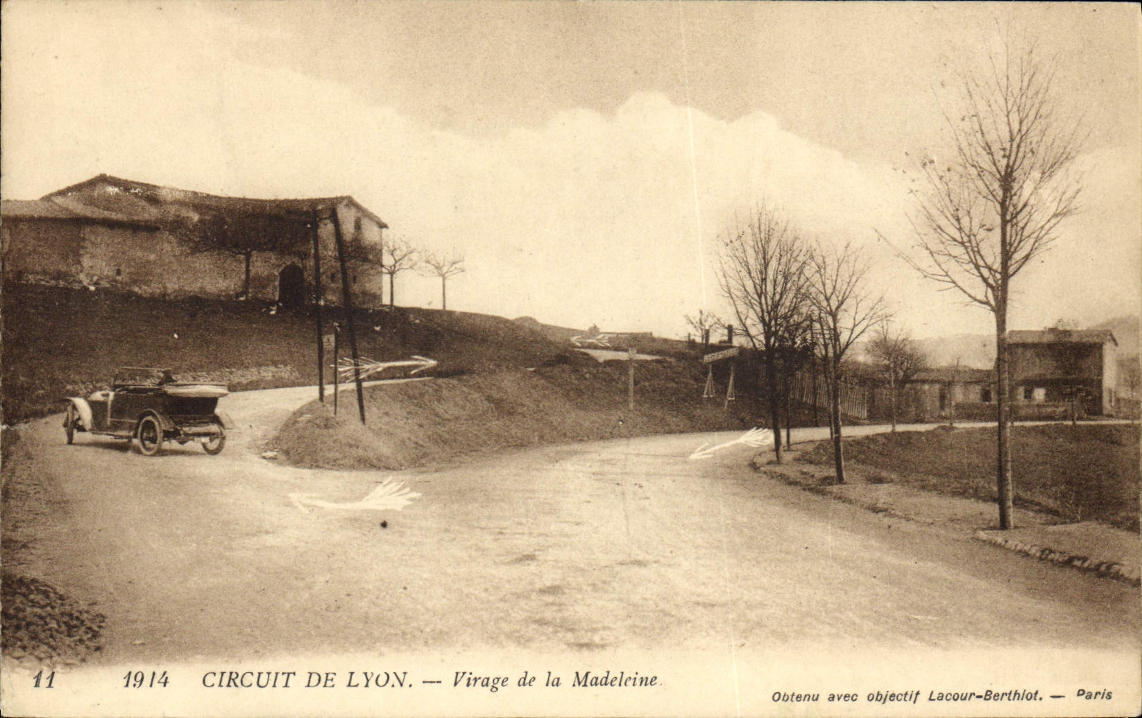 CPA Automobile Circuit de Lyon Virage de la Madleine 