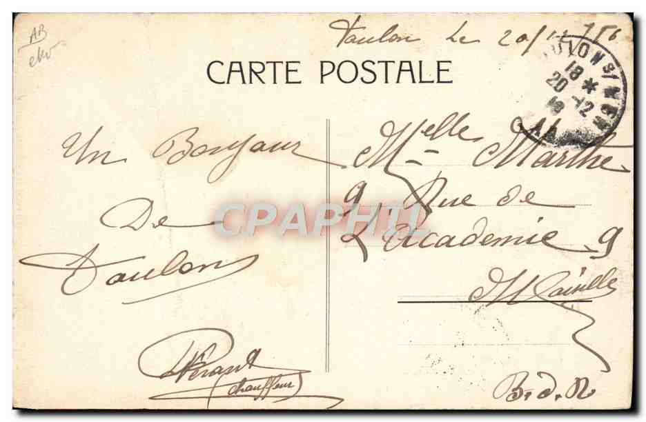 CPA Automobile Le pneu sculpte Bergougnan  — Verso
