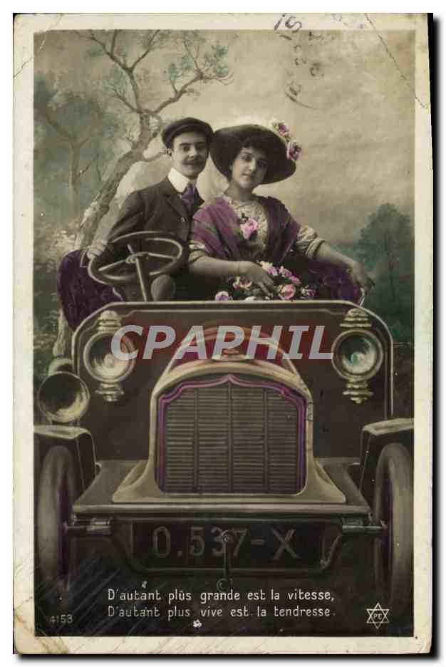CPA Automobile Femme