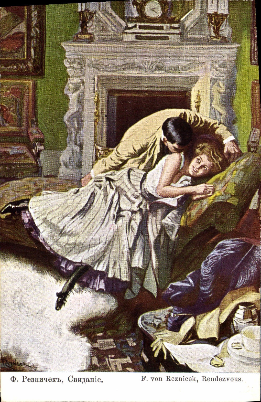 CPA Illustrateur F Von Reznicek Rendez Vous 