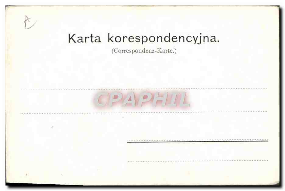 CPA Illustrateur Makavewicz  — Rückseite