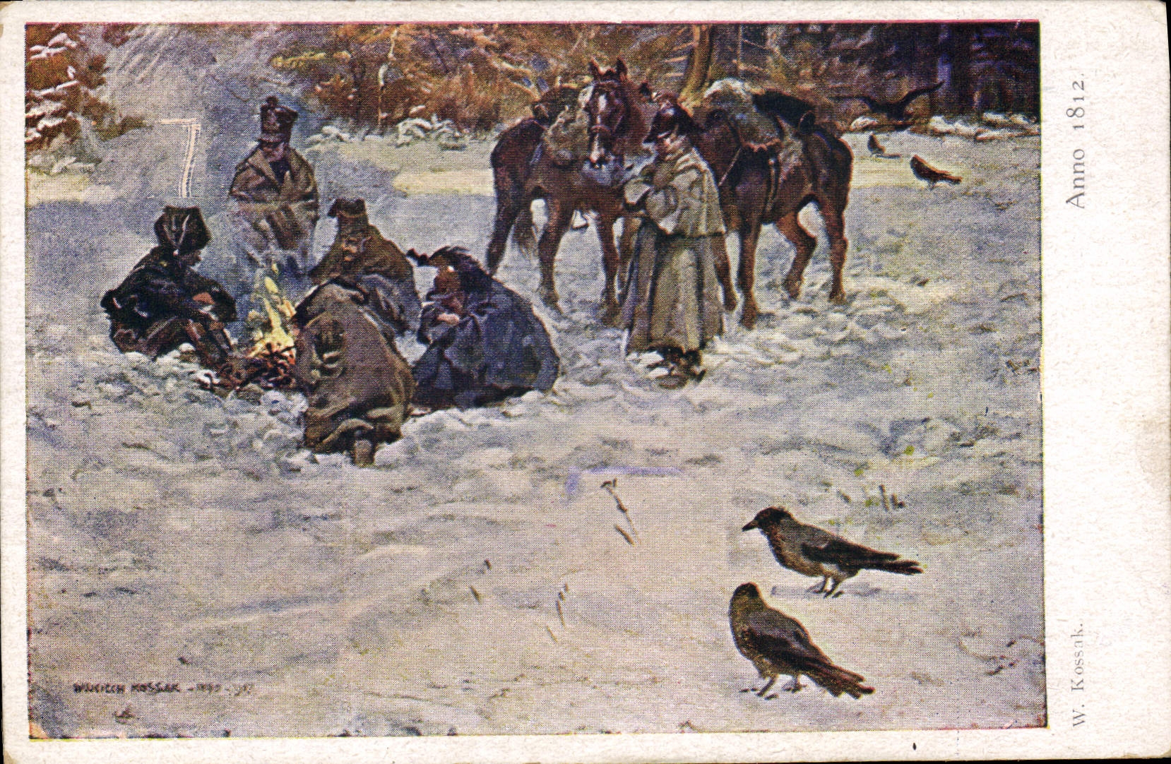 CPA Illustrateur Edition du salon des peintres polonais a Cracovie Pologne Poland Kossak