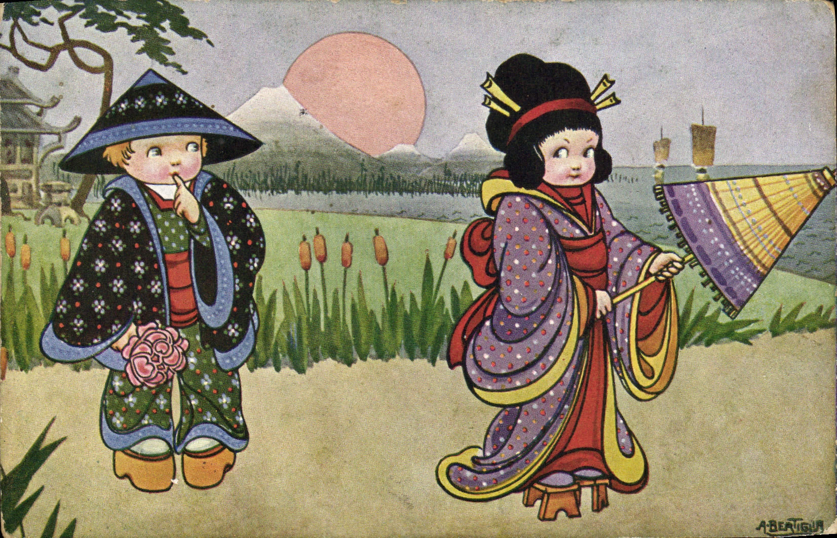 CPA Japon Nippon Enfants