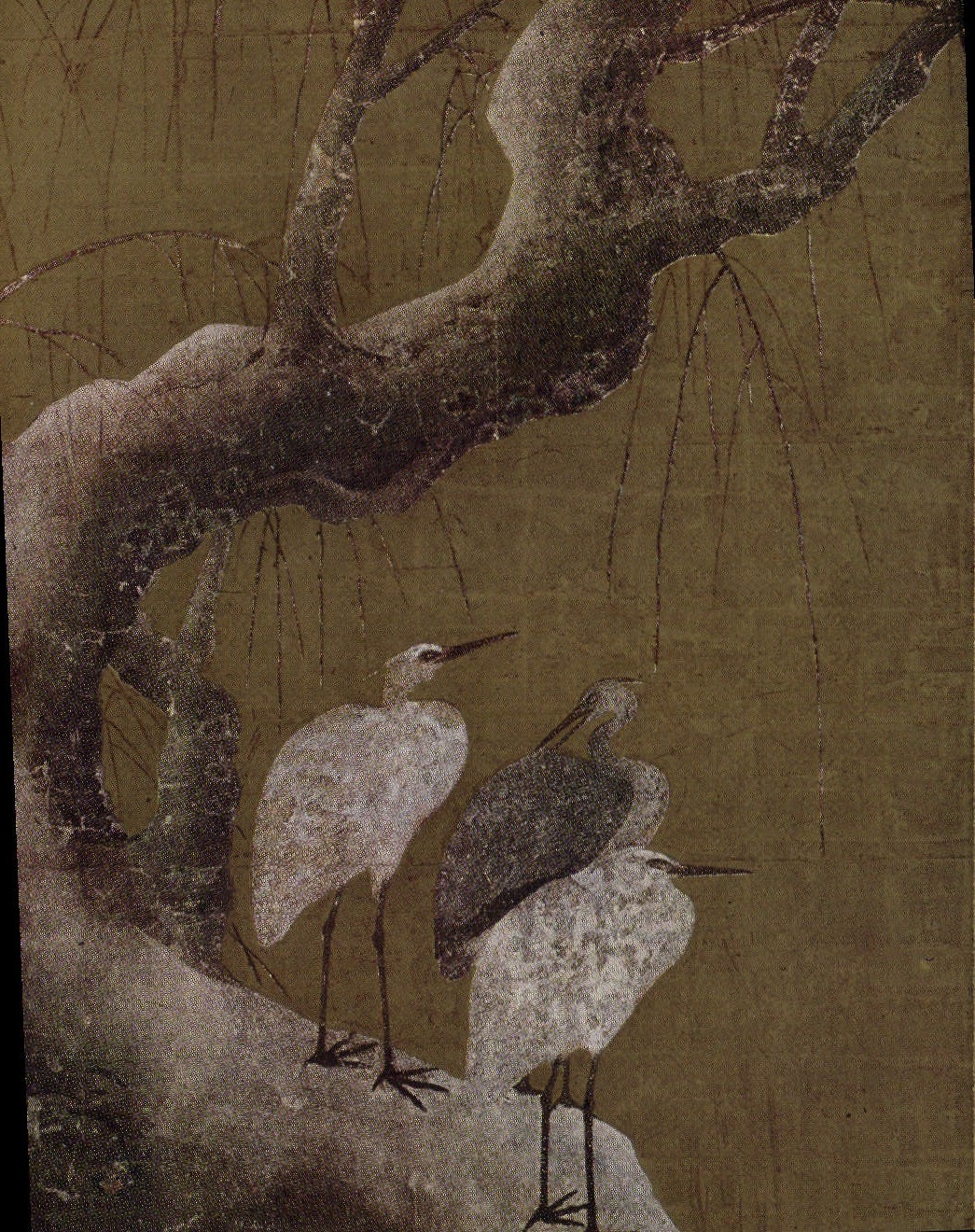 CPA Japon Nippon Oiseaux Kano Tanyu Ninomaru Palace Nijo castle 