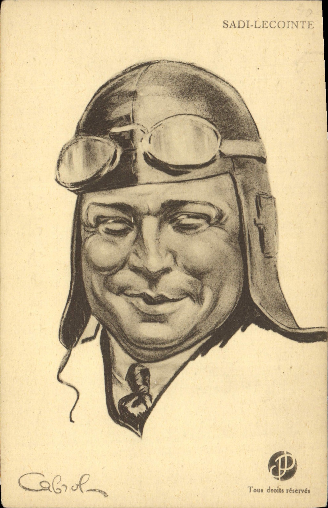CPA Avion Aviation sadi Lecointe Caricature 