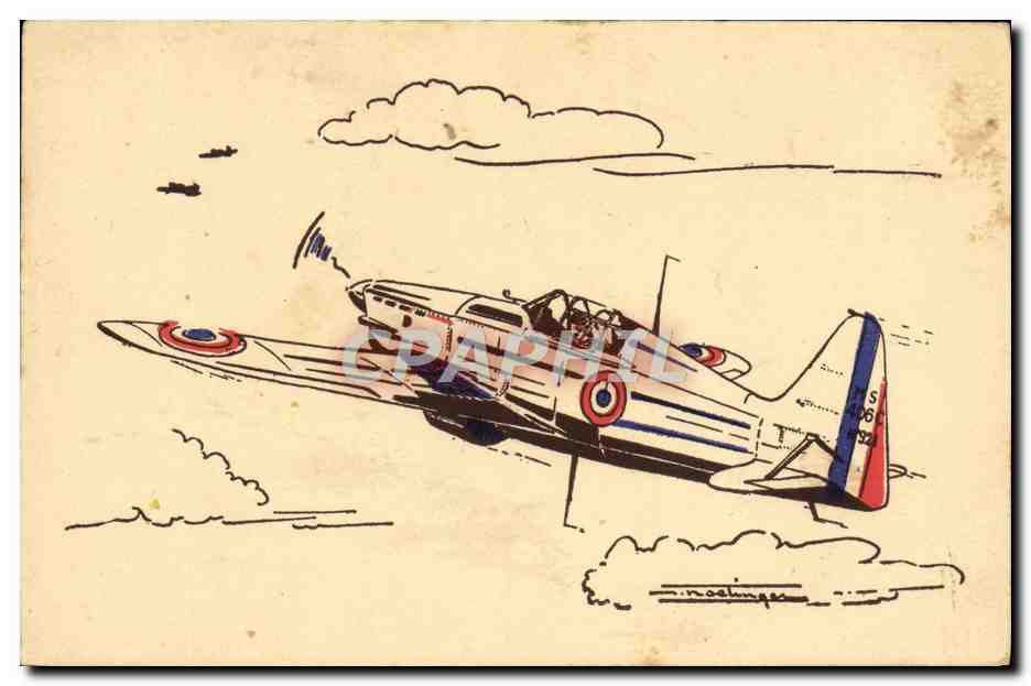 CPA Avion Aviation Morane 406 Appareil monoplace de chasse 