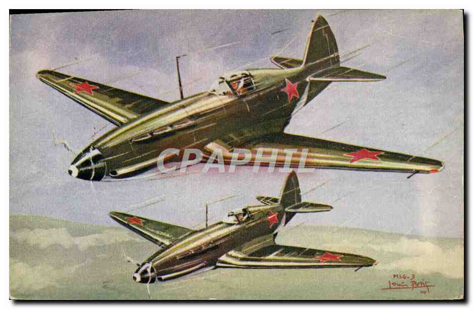 CPA Avion Aviation le chasseur MIG 3 de l'URSS Russie 