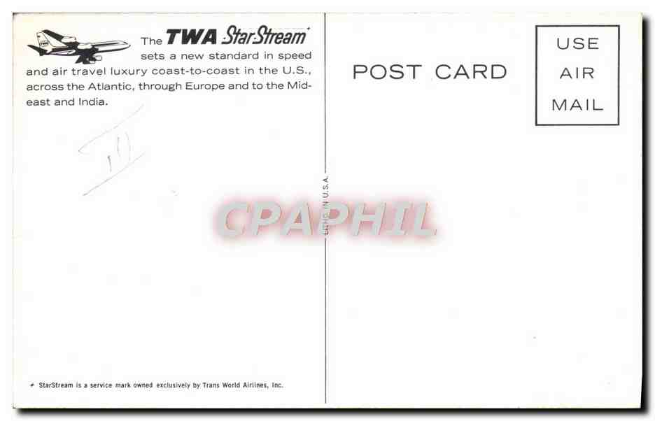 CPM Avion Aviation TWA  — Verso