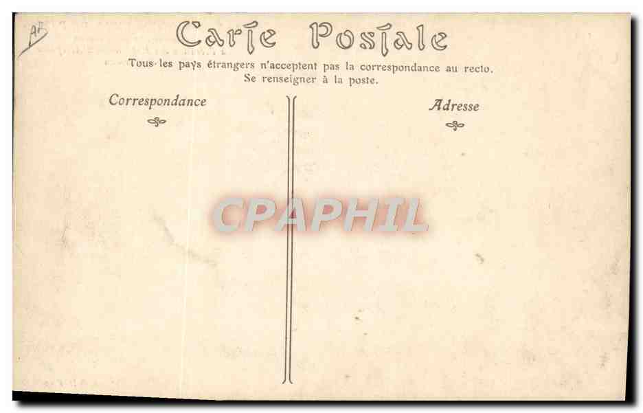 CPA Avion Aviation Dirigeable Zeppelin Ville de Paris atterrit aux Moulineaux Experiences d'aeroplane de Farman — Verso