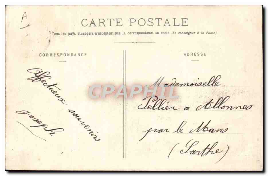 CPA Avion Aviation Dirigeable Zeppelin Toul Le dirigeable Lebaudy Dans les airs  — Rückseite