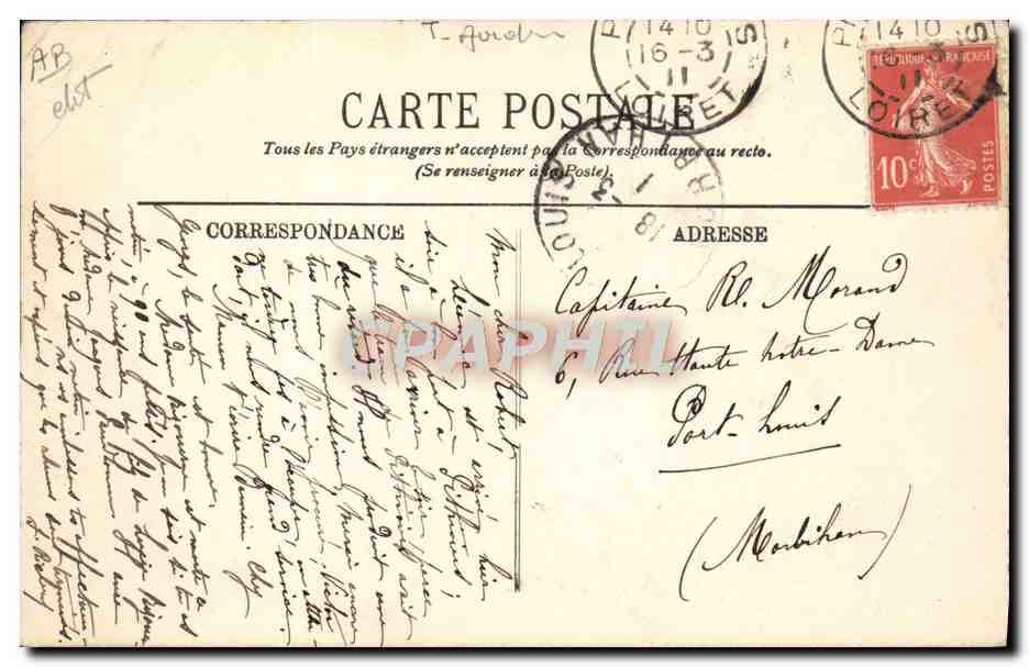 CPA Avion Aviation Dirigeable Zeppelin La ville de Paris  — Verso