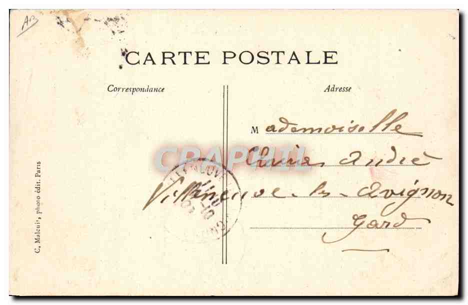 CPA Avion Aviation Dirigeable Zeppelin Ville de Paris Henri Deutsch Surcouf Kapferer — Verso