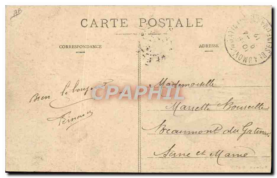 CPA Avion Aviation Dirigeable Zeppelin Le dirigeable adjudant Vincenot en plein vol — Rückseite
