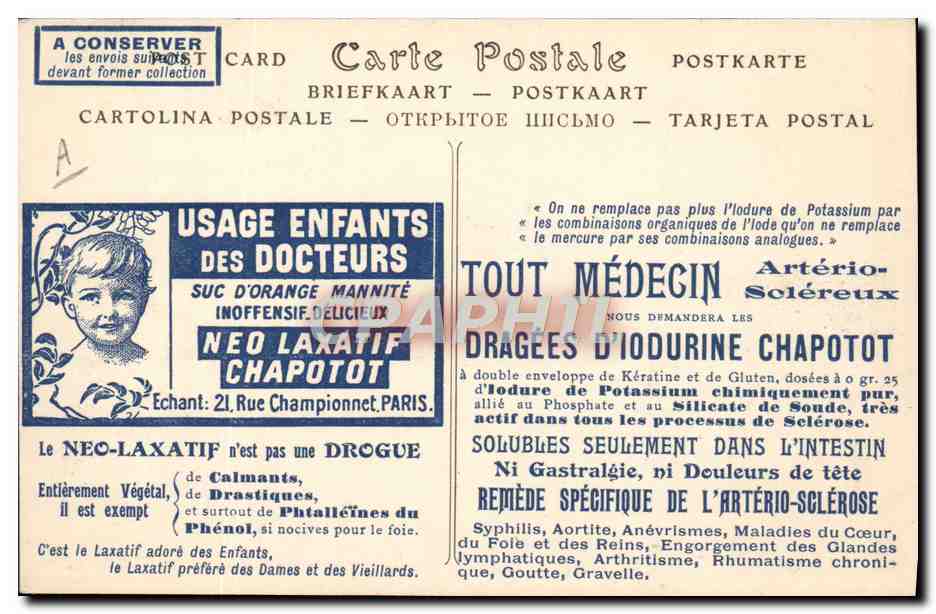 CPA Avion Aviation Dirigeable militaire La Republique Paris Arc de Triomphe Zeppelin  — Verso