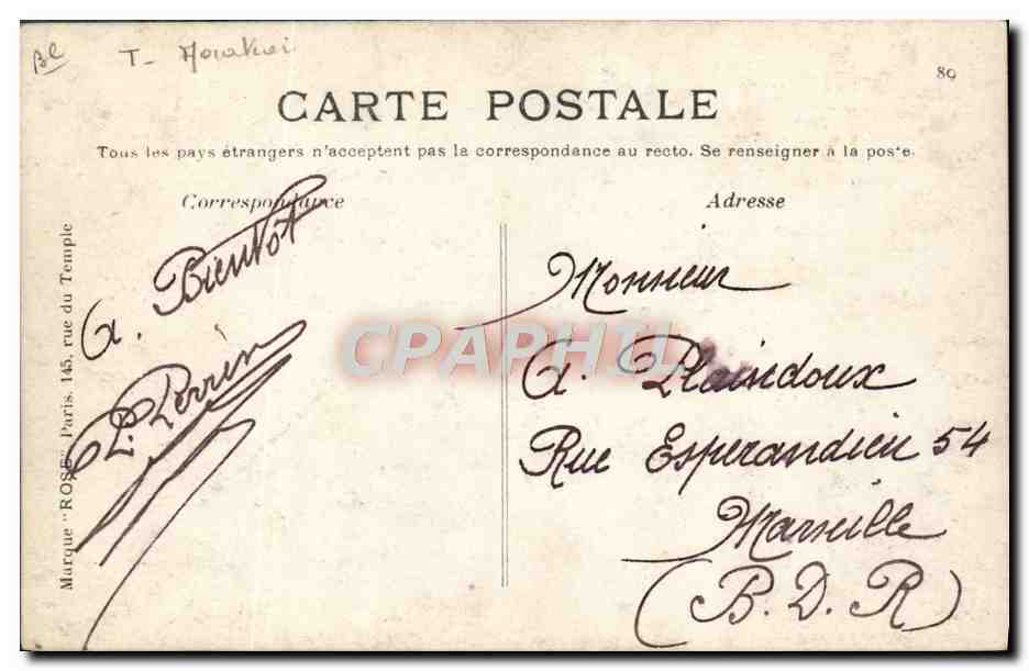 CPA Avion Aviation Dirigeable Zeppelin Le gross II dirigeable allemand  — Rückseite