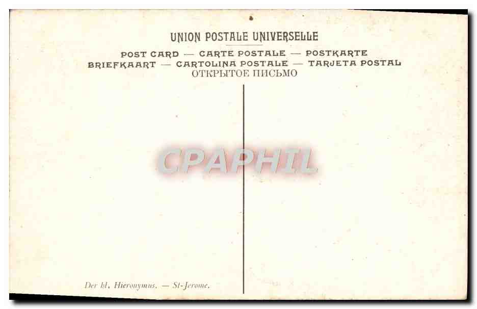 CPA Musee Du Luxembourg Benner Saint Jerome  — Verso