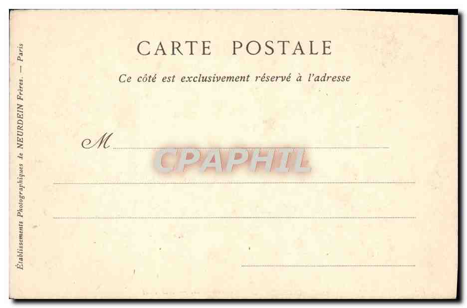 CPA Coupole du Pantheon Louis XVIII par le Baron Gros — Verso
