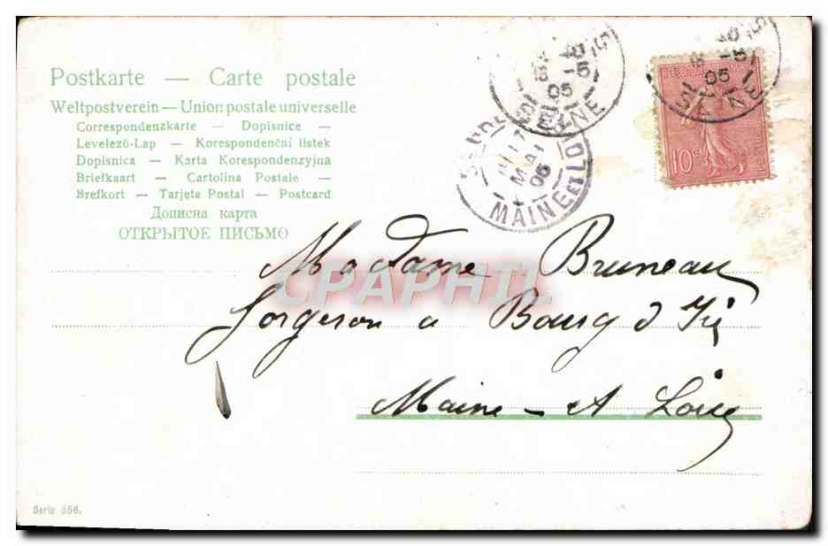 CPA Fantaisie Citron Citrons — Rückseite