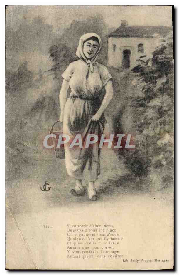CPA Fantaisie Femme