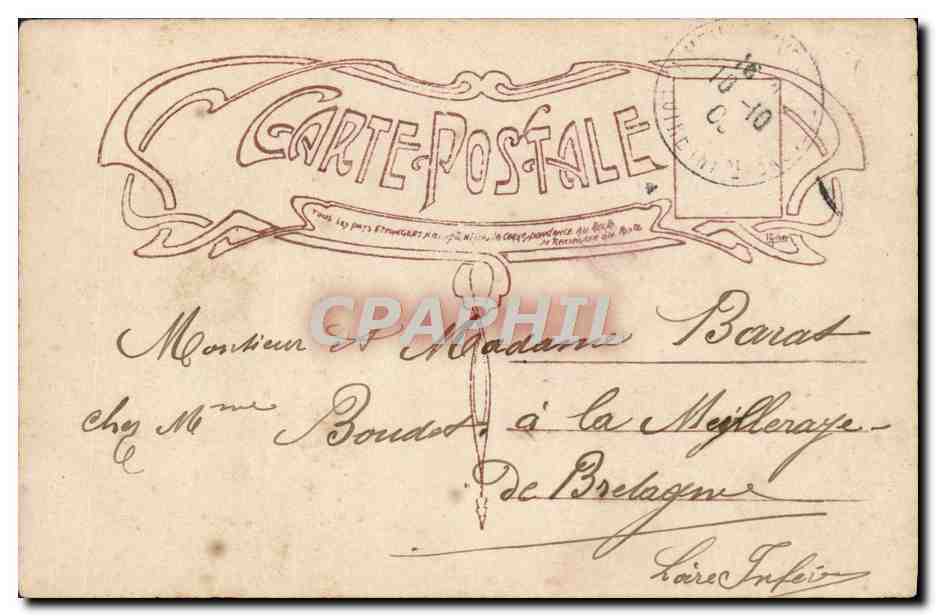 CPA Fantaisie Femme — Verso