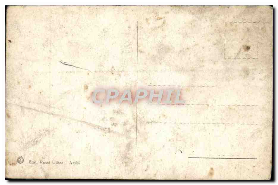 CPA Assisi Chiostro di s Damiano — Verso