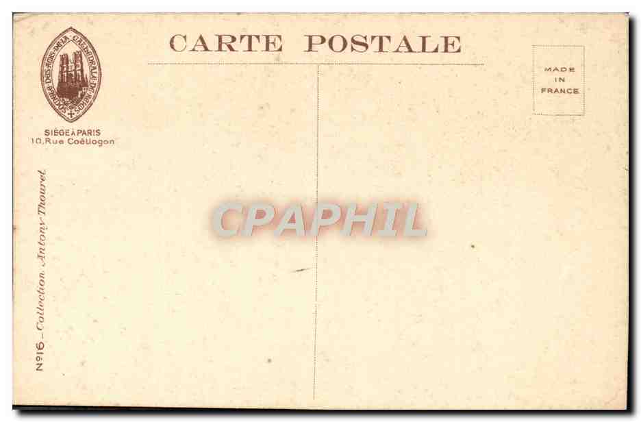 Reims - Cathédrale — Les tours vues du jardin de l'archevêché — Éditeur CPAPHIL, N°916 — Rückseite