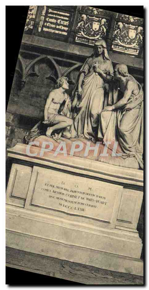 CPA Eglise des SS Michel et Gudule Monument du Comte Cornet de Ways Ruart