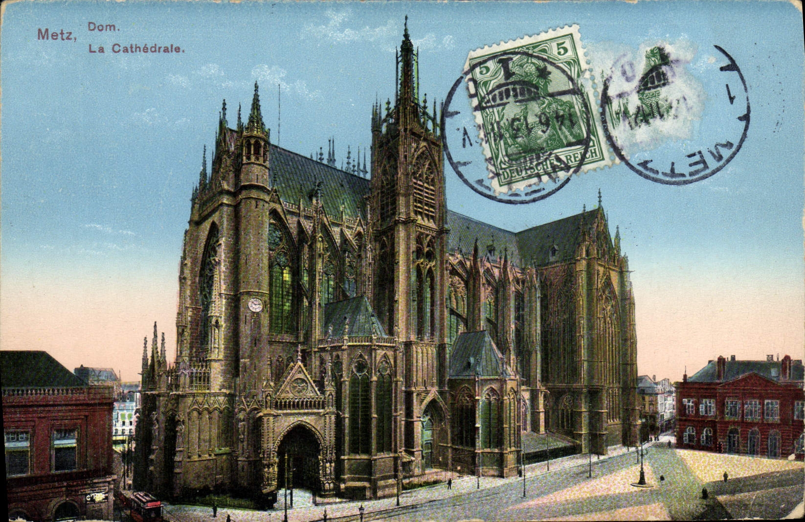 Metz, La Cathédrale — vue de la cathédrale gothique — éditeur non visible