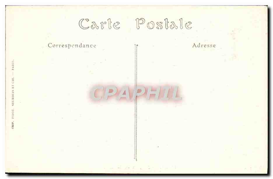 CPA Paris L'Eglise de la Madeleine — Verso