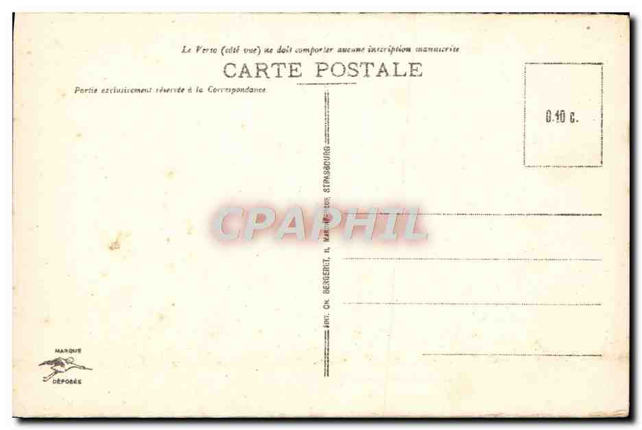 CPA Mont Ste Odile La Grotte De ND de Lourdes — Verso