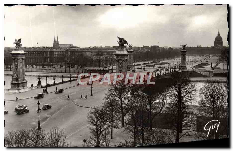 CPM Paris Et Ses Merveilles Le Pont Alexandre III et l'esplanade des Invalides