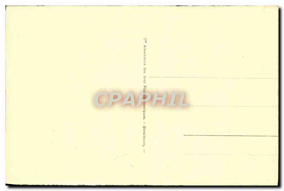 CPA Strasbourg La Place Kleber — Verso