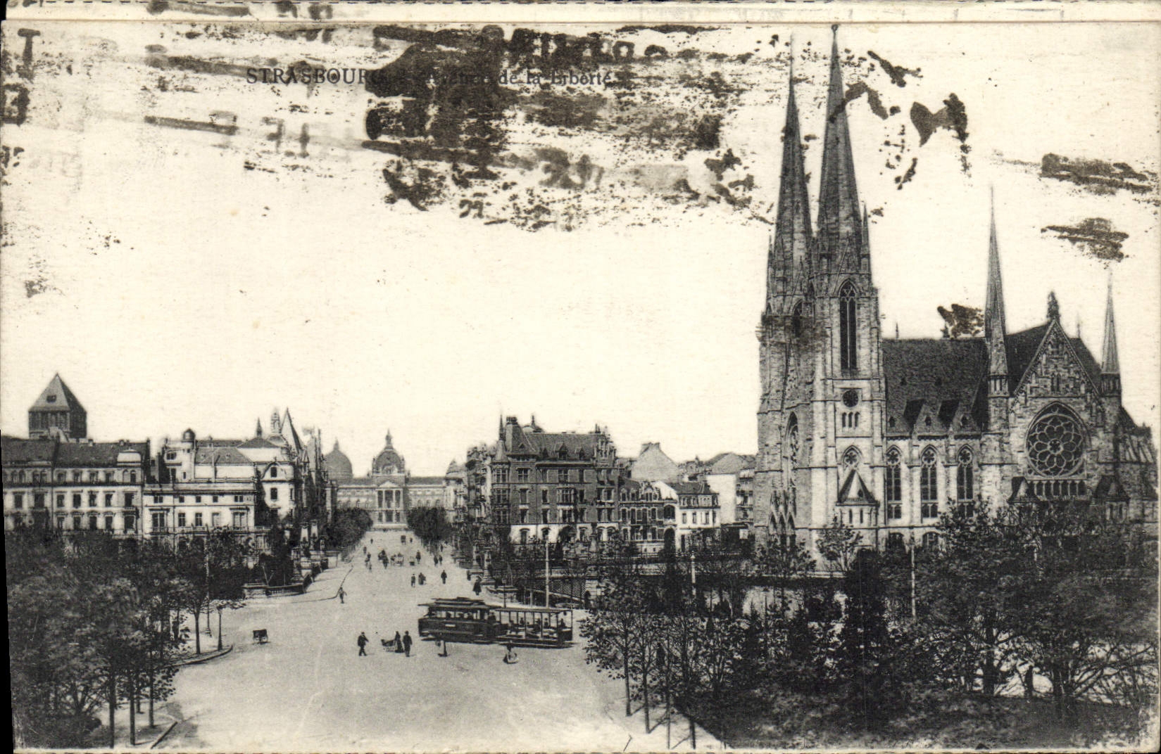 CPA Strasbourg Avenue de la liberte 
