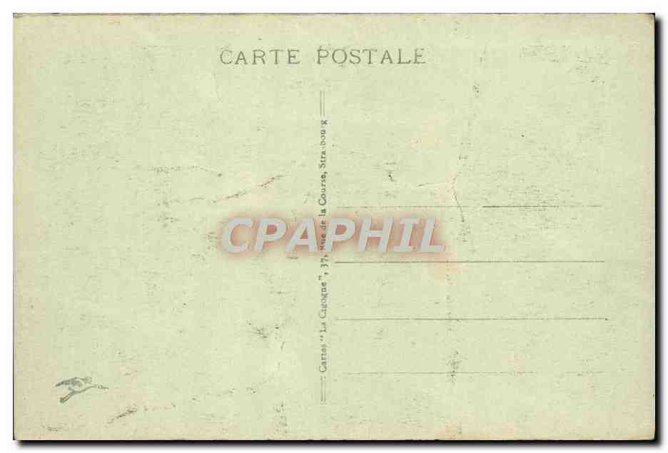 CPA Strasbourg Caserne Stirn Vue D'Ensemble Militaria  — Verso