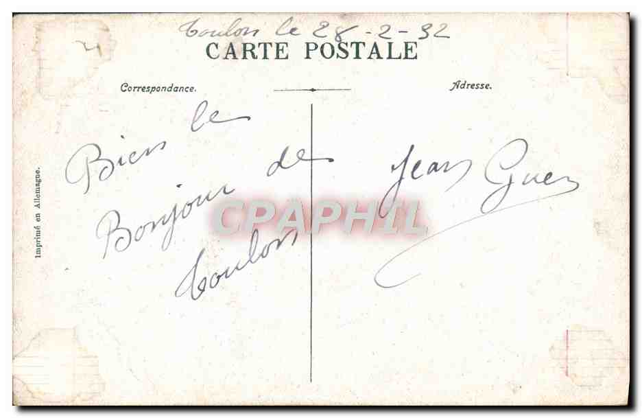 Toulon. Vue générale — Imprimerie d'Alionnagae, n°1 — Reverso