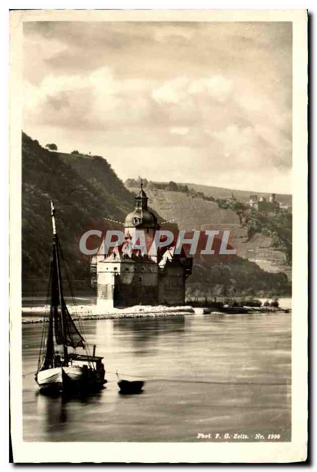 CPM Vallee Du Rhin Bateau La Pratz pres de Caub