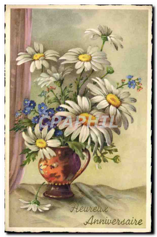 CPA Fantaisie Fleurs