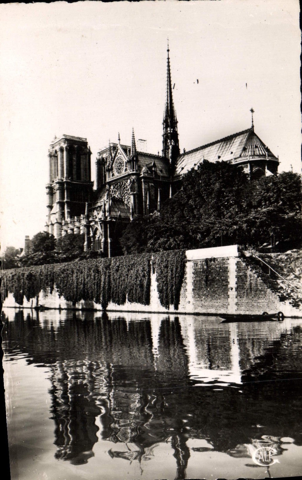 CPM Paris Notre Dame Avec Reflet dans la Seine