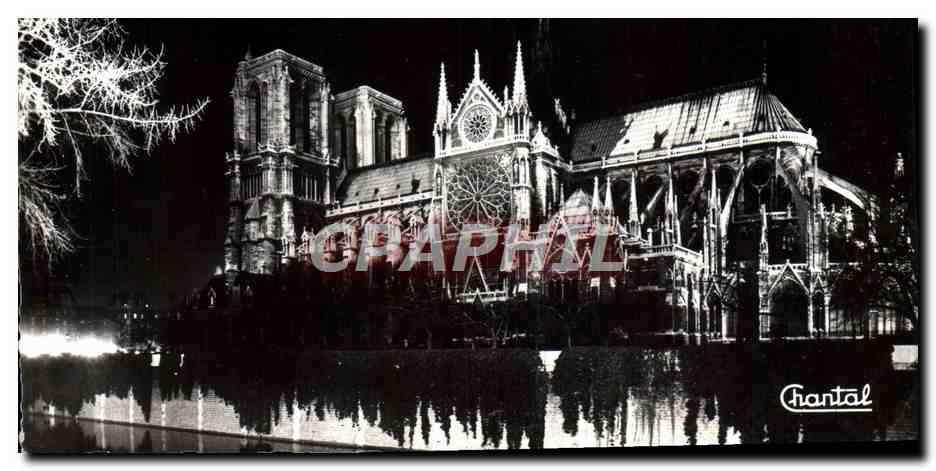 CPM Paris Notre Dame Illuminee