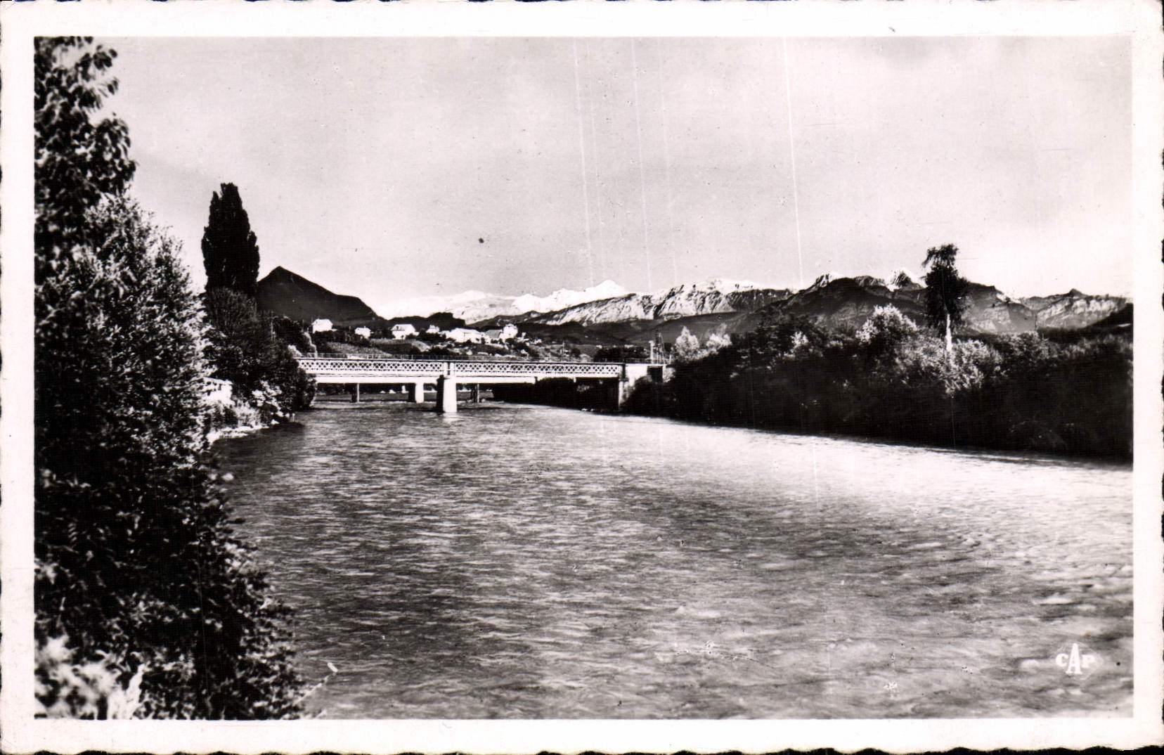 L'Arve au Pont d'Etrembières — Annemasse — Réal-Photo, Clé Arts Pléomécán, 44 r. Le Tellier, Paris