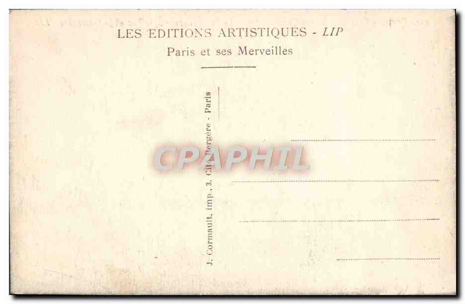 CPA Paris Parc des Buttes Chaumont Le Pont Suspendu Le Lac et le Belevedere — Verso