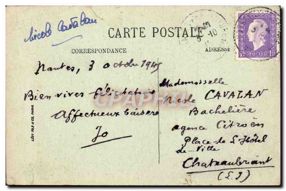 CPA La Baule Le Casino Salle de Jeux — Rückseite