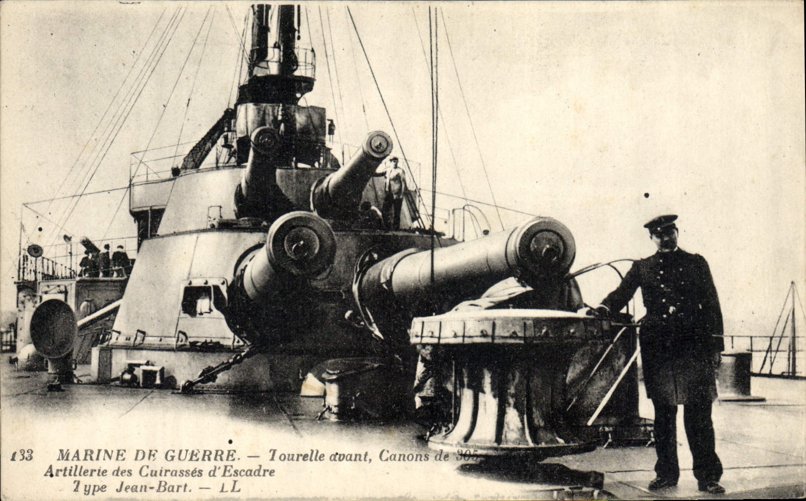 Artillerie des Cuirassés d'Escadre — Tourelle avant, Canons de 305 — Type Jean-Bart — n°133