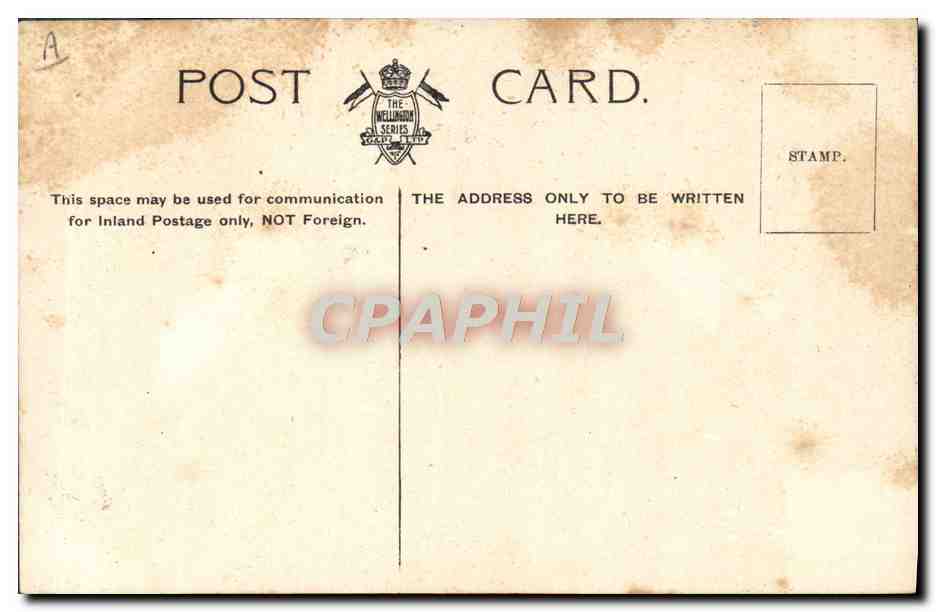 CPA Bateau de guerre HMS Calliope Riffle Drill — Verso
