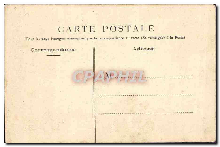 CPA Bateau de guerre Toulon Sur le pont du Massena  — Verso