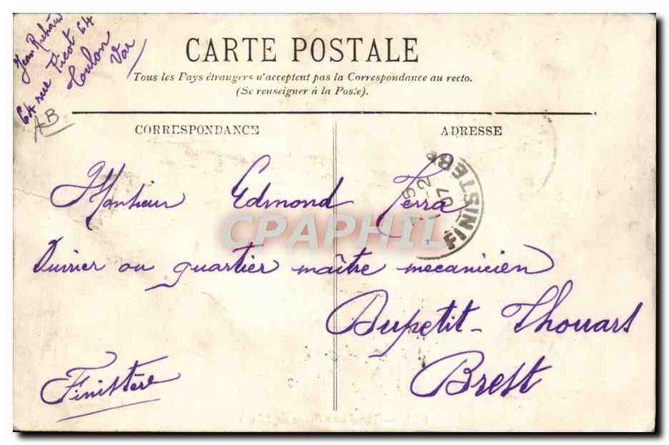 Tir d'une Pièce de 27 cm. — A. Bougault — n° 633 — Verso