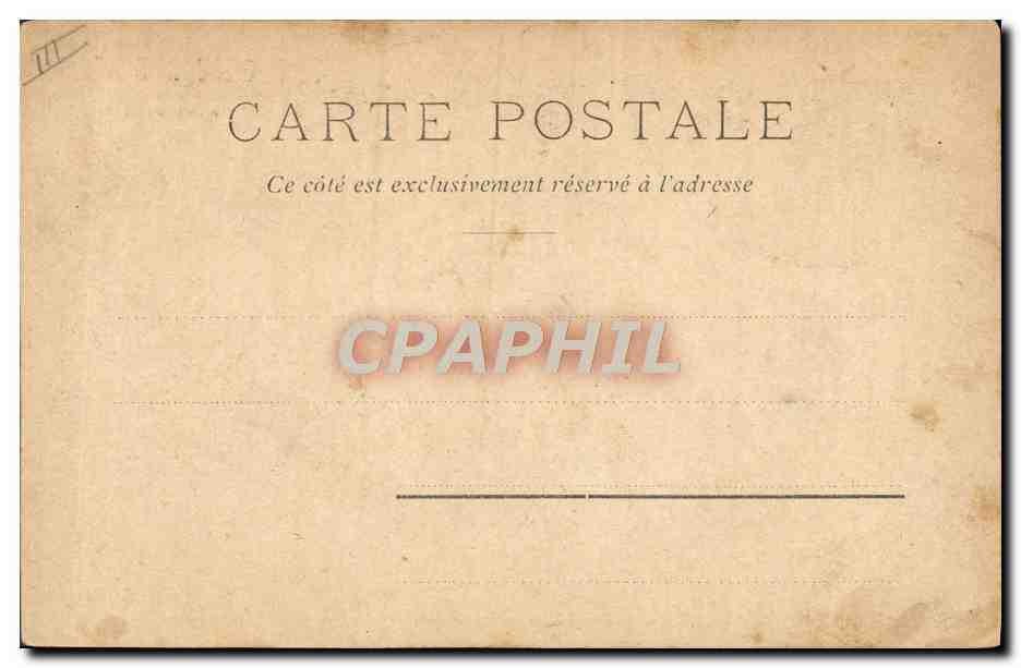 CPA Bateau de guerre Le coup de canon Chocolat Klaus Locle Suisse Morteau — Verso