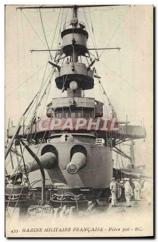 CPA Bateau de guerre Piece 306