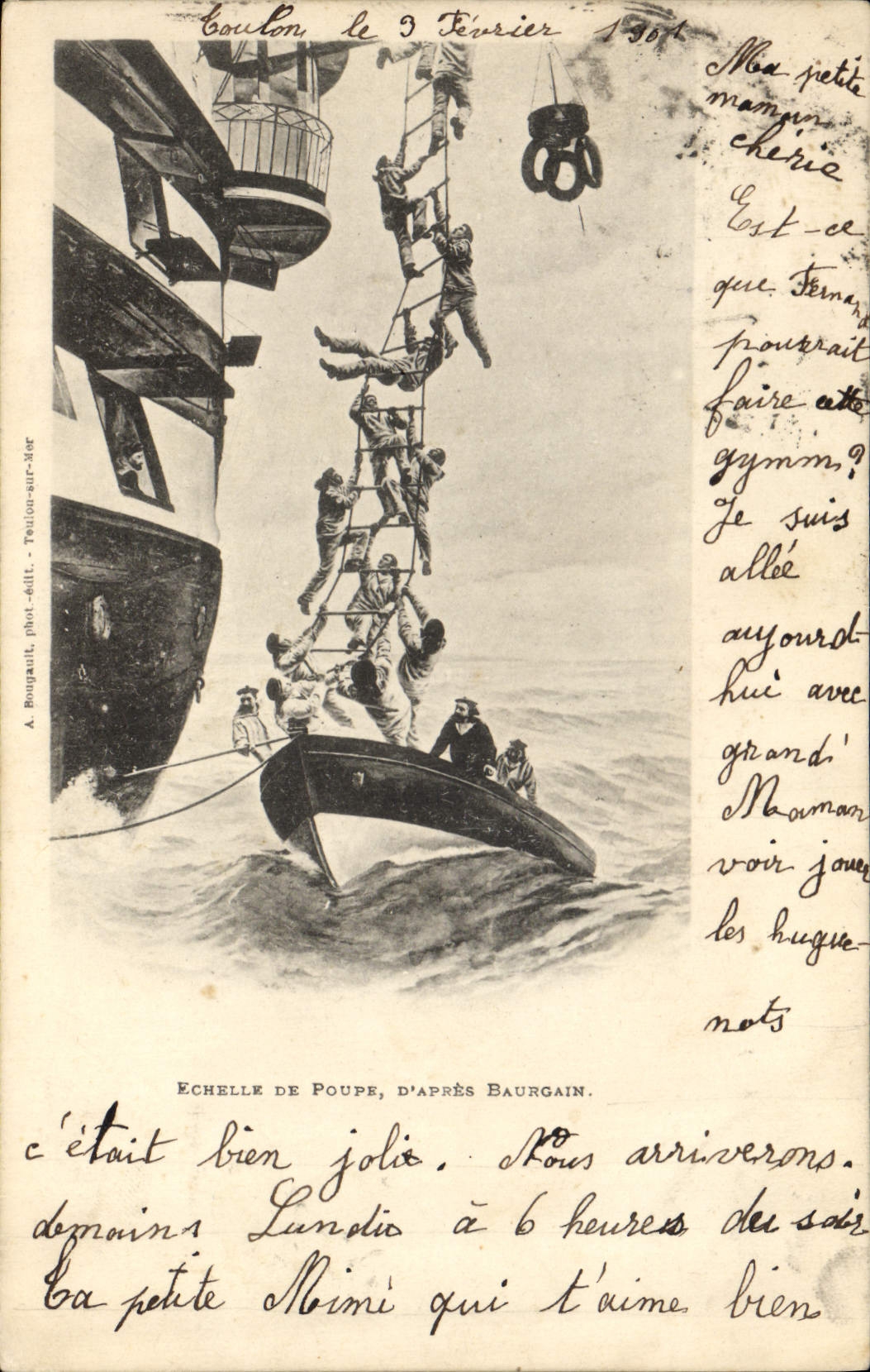 Coulon — Sauvetage de marins — A. Boujault, phot.-édit. - Toulon-sur-Mer